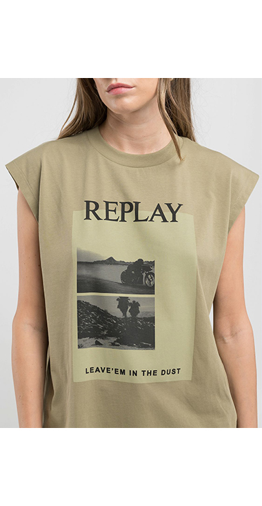 ボーイフィットベーシックジャージーPHOTOプリントTシャツ 詳細画像